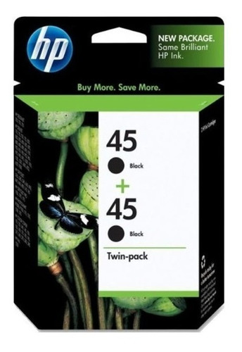 C6650fl Twin Pack 2 Cartuchos Originales Hp (45) 51645a X2