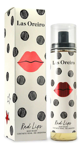 Body Splash Mujer Las Oreiro Red Lips 100 Ml Floral Frutal