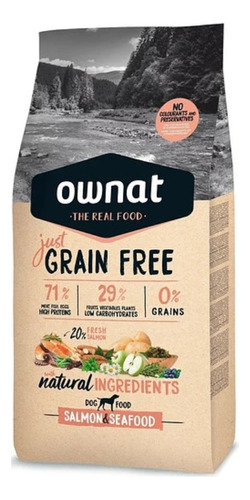 Ownat Perro Just Grain Free Salmon & Seafood 3kg