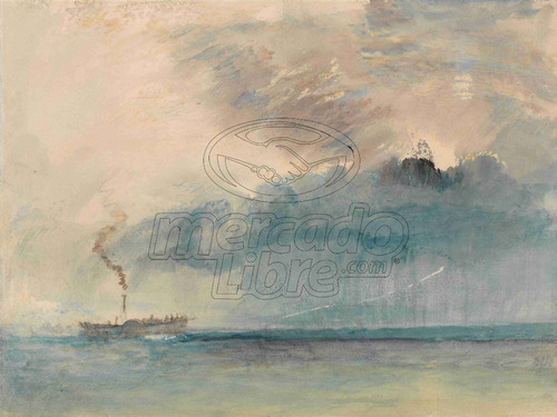 Lienzo Tela Tormenta Vapor De Paleta J M W Turner 90x120