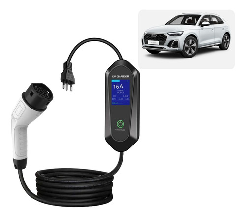 Carregador Audi Q5 Bivolt Portátil Com Maleta Cabo 5m 3,5kw