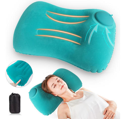 Almohada Hinchable Apta Para El Camping Y La Playa