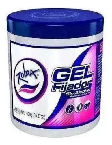 Gel Fijador Rolda 1000 Gr Sin Alcohol Env Inmediat 