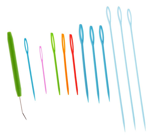 9 Pieces Plastic Needles And Knitting Loom Hook Crochet Hook