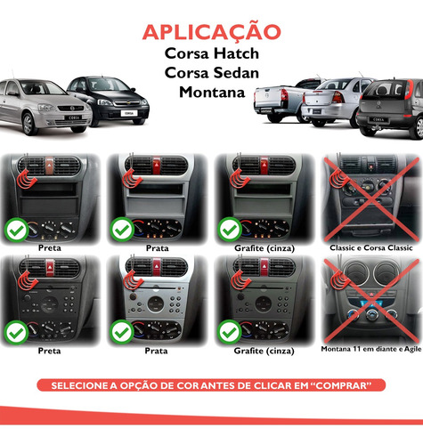 Imagem 8 de 10 de Moldura De Painel 2 Din Multimidia Dvd Mp5 Vectra Corsa Meriva Montana Escolher A Cor No Anúncio