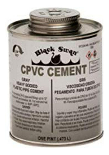 Cemento Cpvc (gris) 1 Qt. - 07243-blackswan-1pk-n