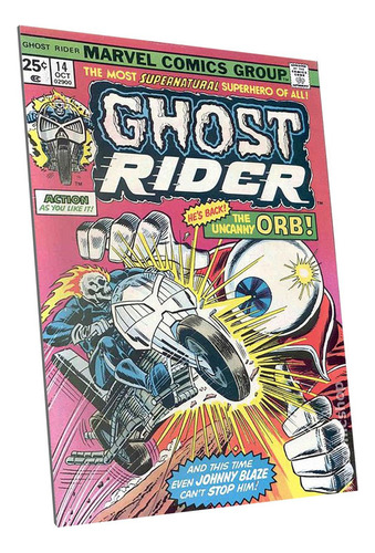 Cartel Chapa Decorativo Portada Comic Ghost Rider Modelo A6