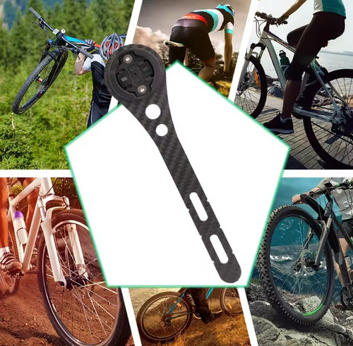 Base Soporte Garmin Bryton Wahoo, Fibra Carbono.