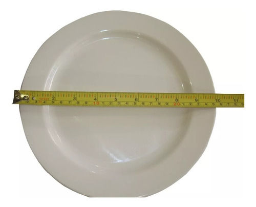 Imagen 3 de 5 de Plato Melamina Llano 23cm 25cm Línea Hotelera Melamine Ofert