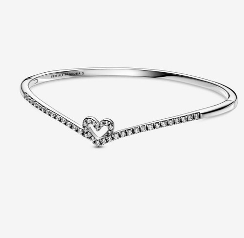 Pulsera Pandora Corazón Espumoso Brillante 