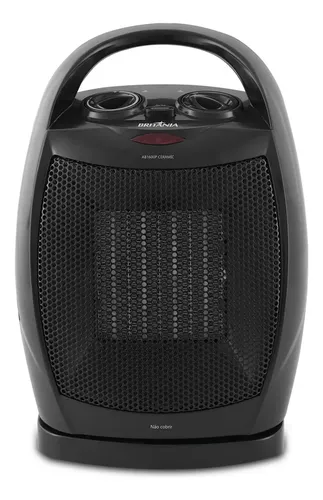 Britânia Ab1600p Ceramic aquecedor 2 em 1 preto