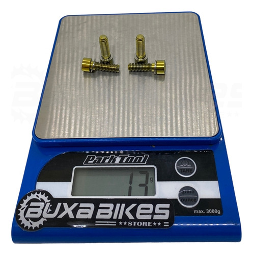 Parafuso Titanio Arstop Bike P/ Pinça De Freio 4un Dourado