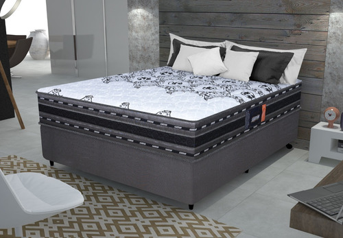Sommier 2 Plazas Espuma Alta Densidad 1.60 180kg Altura 32cm