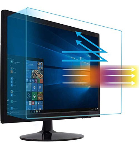 Protector De Pantalla Filtro Anti Glare Luz Azul Monitor 24