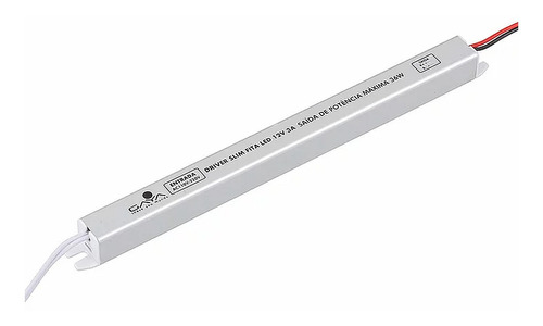 Fonte Driver Slim Para Fita De Led 12v 3 Amperes 9365 - Gaya Cor da luz Branco-neutro 110V/220V