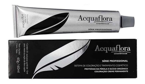 Coloração Creme Permanente Acquaflora 60g 6.66 Tom Louro escuro vermel