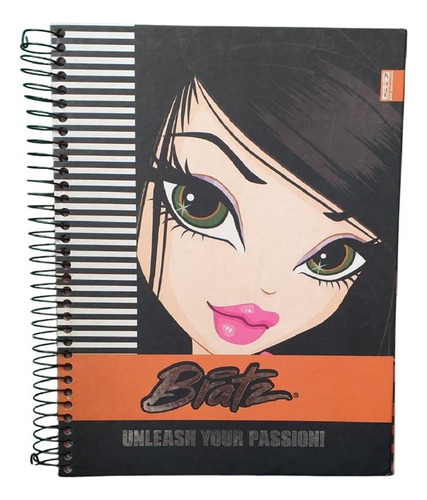 Caderno Universitário Capa Dura 10 Matérias Bratz Sd