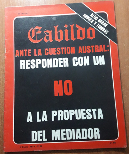 Revista Cabildo N°39  Enero De 1981  Heroes Y Tumbas