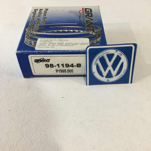 Grant Vw Anillo Pistón Ranura Delgada 94mm 98-1194-b