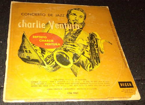 Charlie Ventura Concierto De Jazz Disco Lp Vinilo 