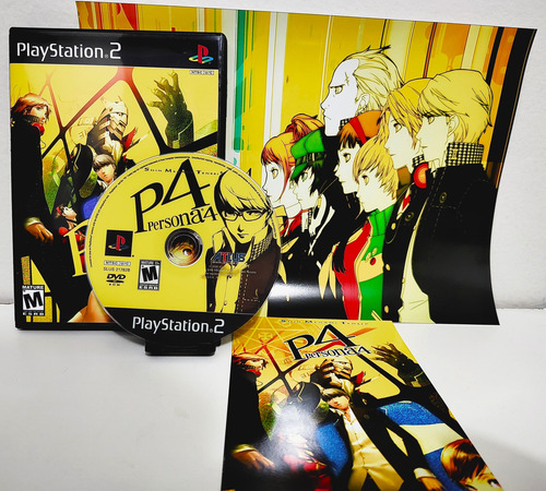 Persona 4 Pt-br Com Poster Para Ps2