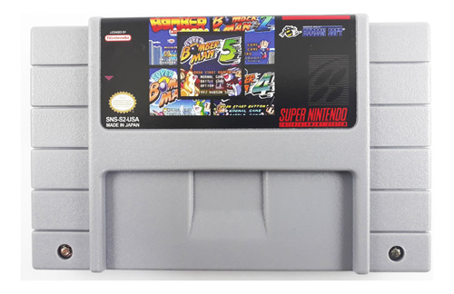 Cartucho Super Nintendo Bomberman Collection 5 In 1