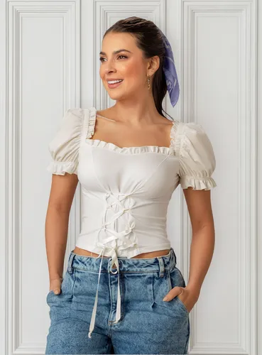 Blusa Mujer Blanco Atypical 102335