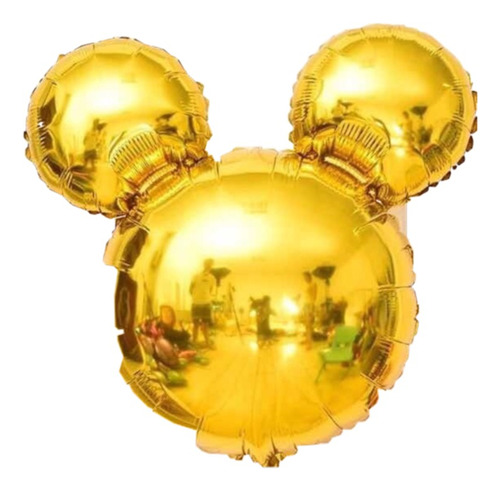 Globos Mickey Color Precio Dorado Para Decorar Cumpleaños