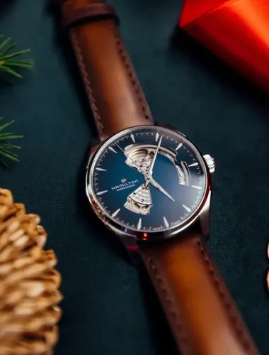 Relógio automático Hamilton Jazzmaster Open Heart | Fabricado na