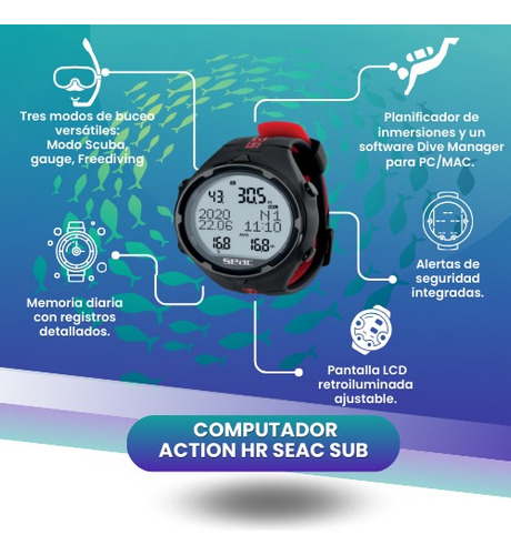 Computador De Buceo Hr Action Seac Sub