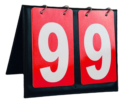 Marcador De Mesa Desmontable Score Keeper Flip Score Rojo