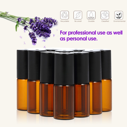 Cv 10 Botellas De 5 Ml Para Aceites Esenciales Roll-on De