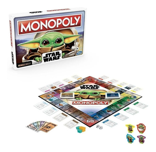 Imagen 5 de 7 de Juego De Mesa Monopoly Star Wars Mandalorian The Child