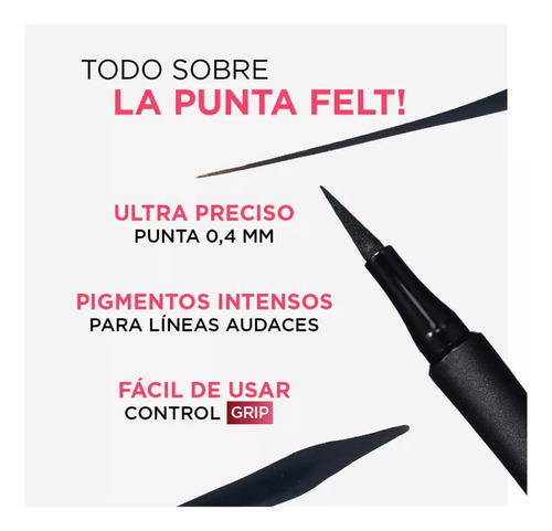 L'oréal Delineador Infallible Precision Felt 01 Black