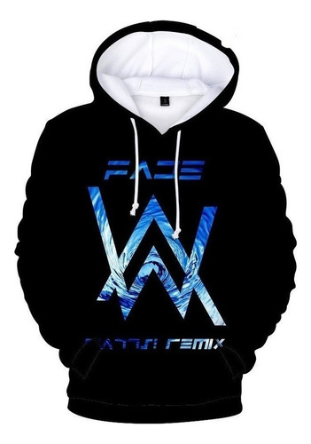 Sudadera Con Capucha Y Estampado De Moda Alan Walker [u]