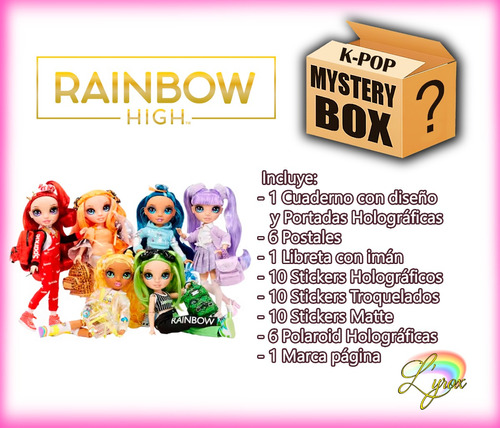 Rainbow High Mystery Box Holografica Caja Misteriosa Anime