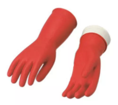 GUANTES DE LATEX VITEX DEL NUMERO 7 USO MULTIUSOS COLOR ROJO 1 PZA