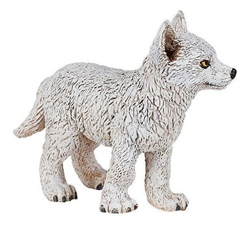 Papo Joven Figura De Lobo Polar, Multicolor