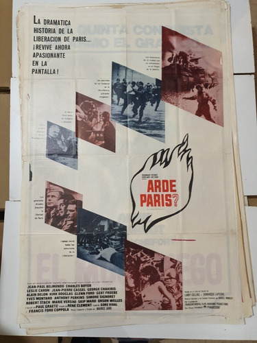 Afiche De Cine Original-arde Paris?-1769