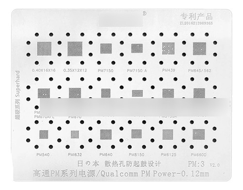Stencil Amaoe Pm Power Pm.2 T0.12mm