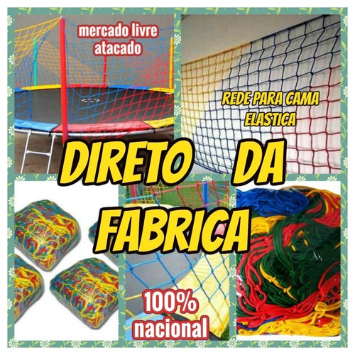 Rede P/cama Elastica De 2.50mts(7.70x2.00mts De Alt)+brinde