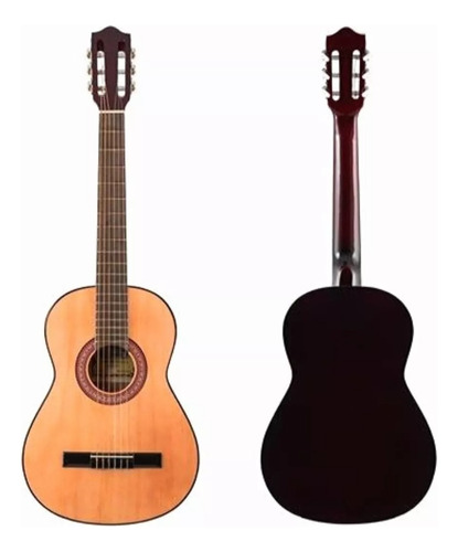 Guitarra Criolla Gracia M 5 Mediana Viajera 3/4 Marrón Claro