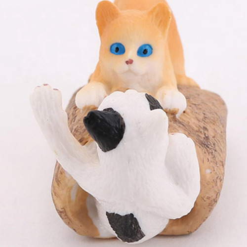 Mini Modelos De Animales, Colección De Gato Jugando