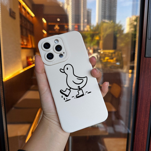 Capa Duck Funda Para iPhone 12 13 14 15 16 Pro Max Slim Fit,