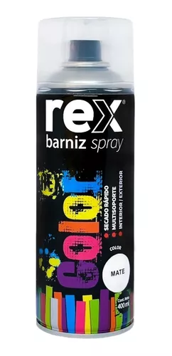 Barniz Spray color Caoba REX 400ml - Ferretería Teja