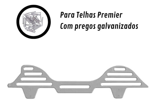 Tela Passarinheira Para Telhas Premier - Cinza - 75 Unid