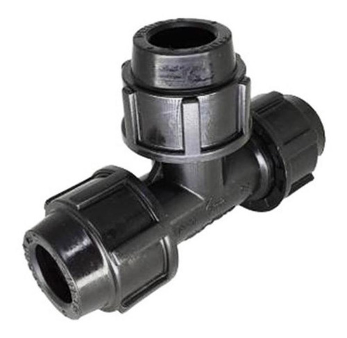 3 Pç Te União De Compressão Pead 20 Mm Nbr 9798