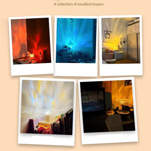 Lámpara Aurora Boreal, Lámpara Agua Celestial, 16 Colores