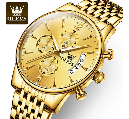 Relógios de quartzo cronógrafo de luxo Olevs para homens