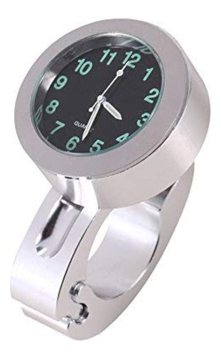 Keenso Reloj De Motocicleta Reloj De Manillar Impermeable Bi